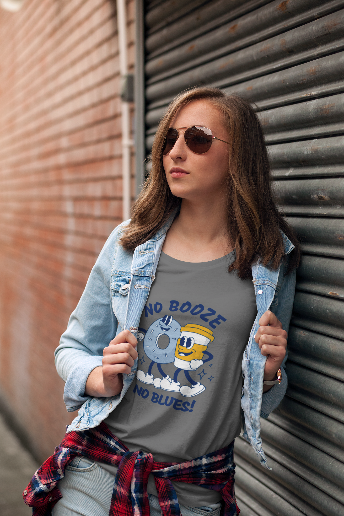 No Booze No Blues Women's Favourite Tee - Sobriety