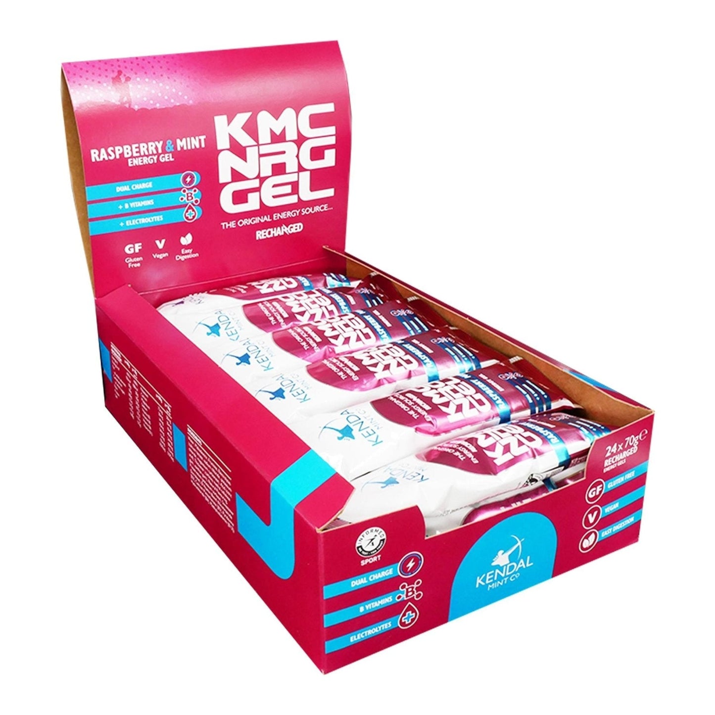 KMC NRG GEL Raspberry & Mint Energy Gel 70g