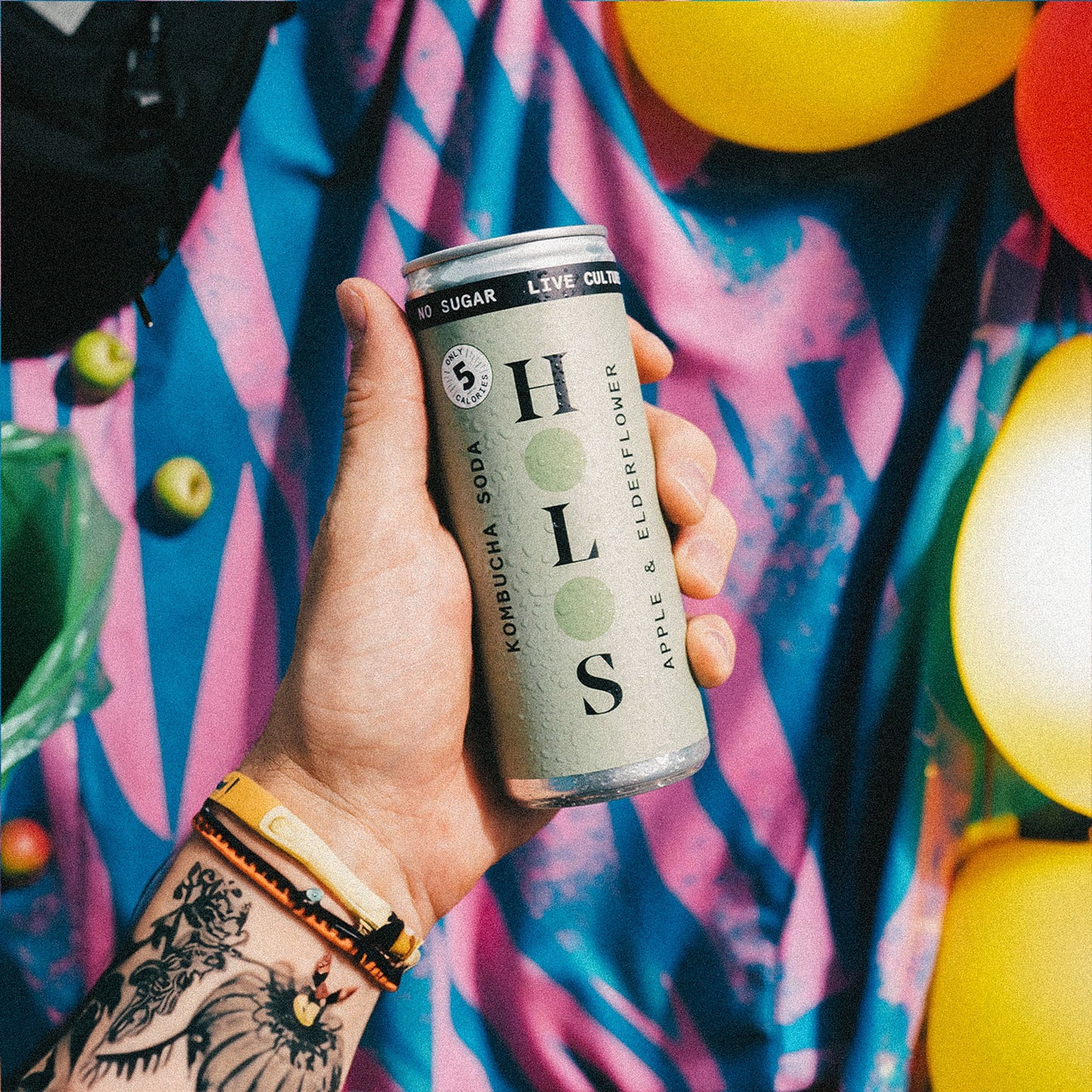 HOLOS Apple & Elderflower Kombucha Soda