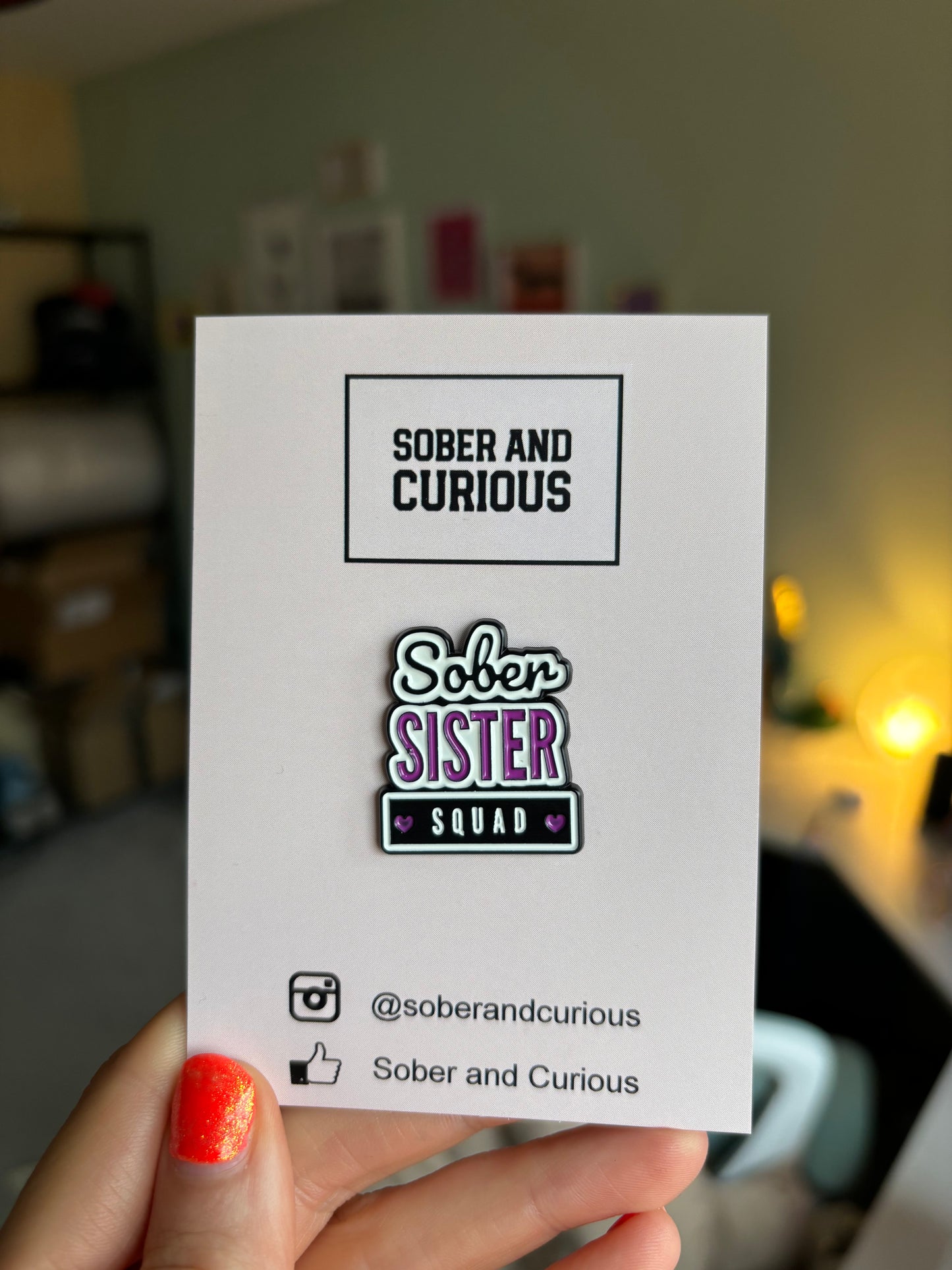 Sober Sister Squad - Hard Enamel Pin Badge