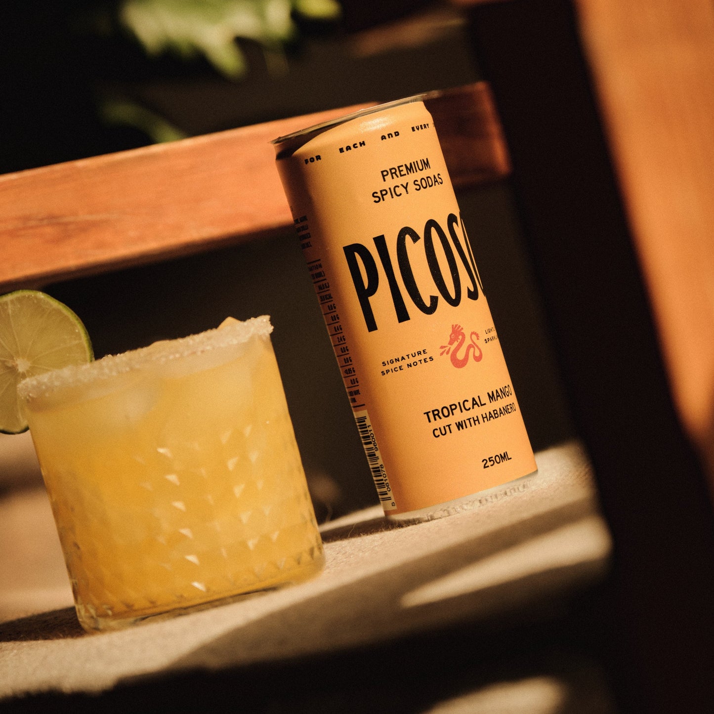 Picoso Tropical Mango & Habanero Spicy Soda