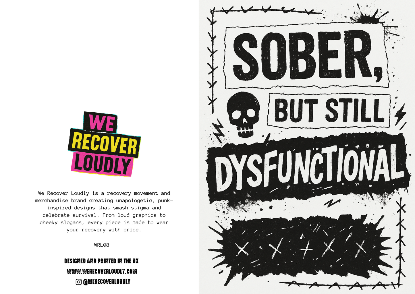 SOBER BUT STILL DYSFUNCTIONAL CARD