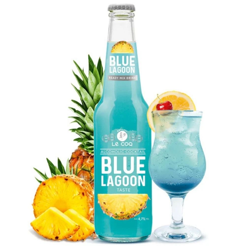 A. Le Coq Virgin Blue Lagoon Alcohol-Free Cocktail (0.0% ABV)