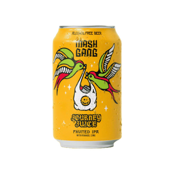 Mash Gang Journey Juice 0.5% - Non Alcoholic Fruited Hazy IPA 330 ml Can