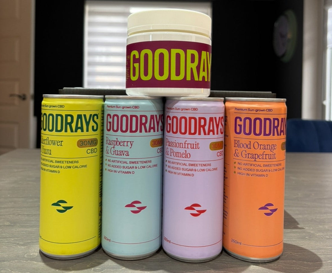 Goodrays 24 Pack Goodrays CBD Drinks REBRAND – Sober & Curious