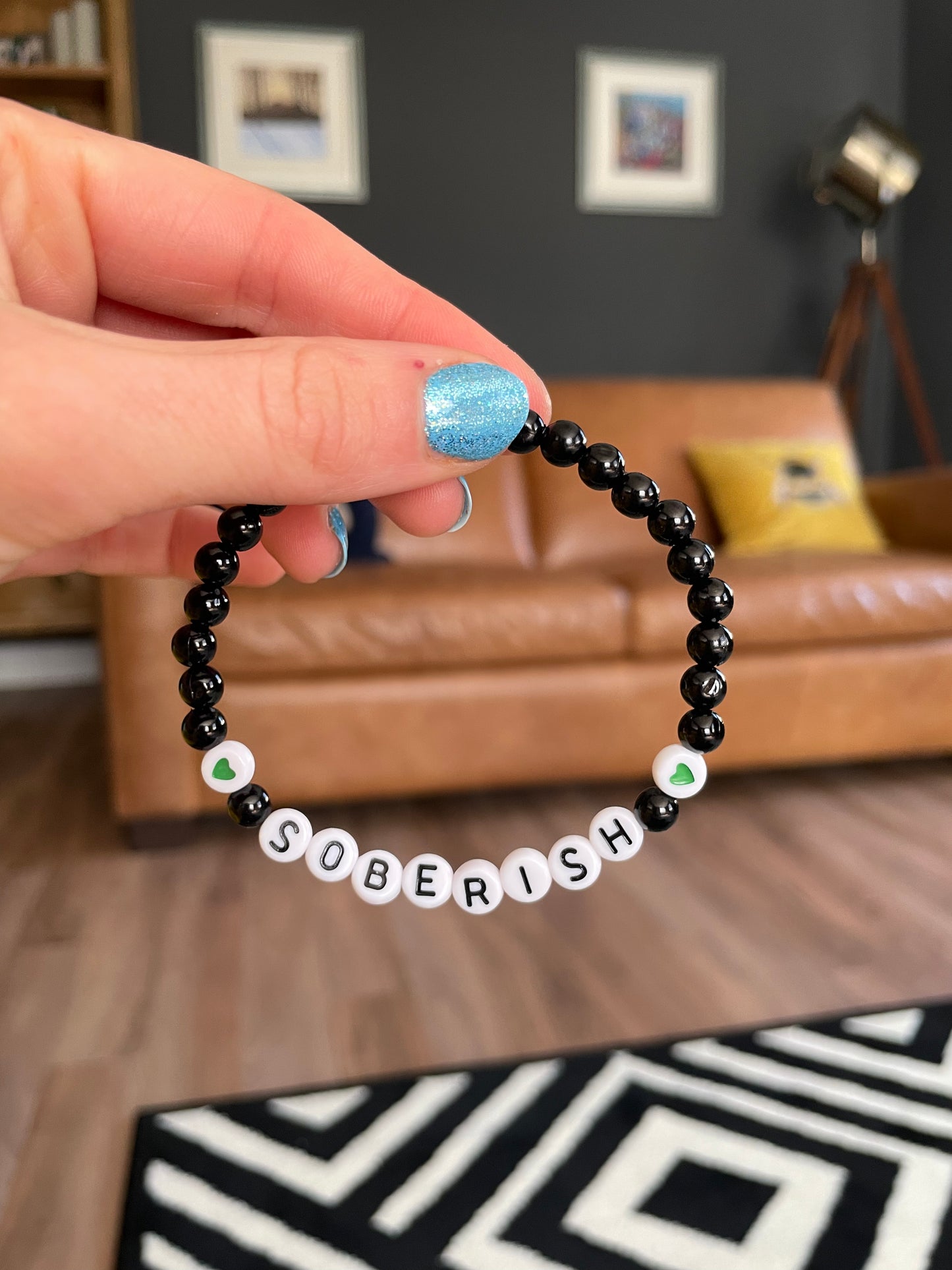 Personalised Sobriety Message Bracelet