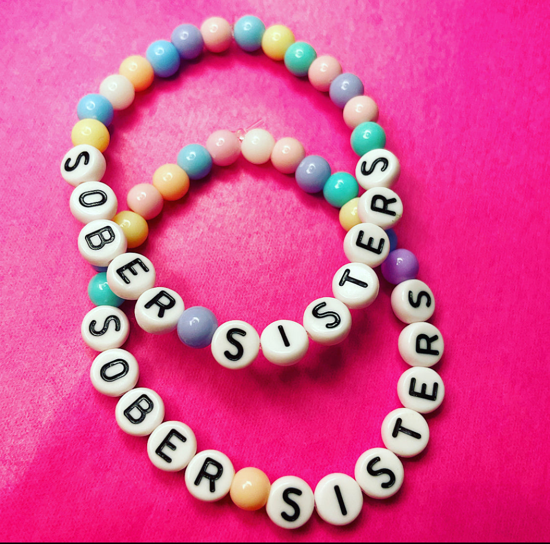 Personalised Sobriety Message Bracelet