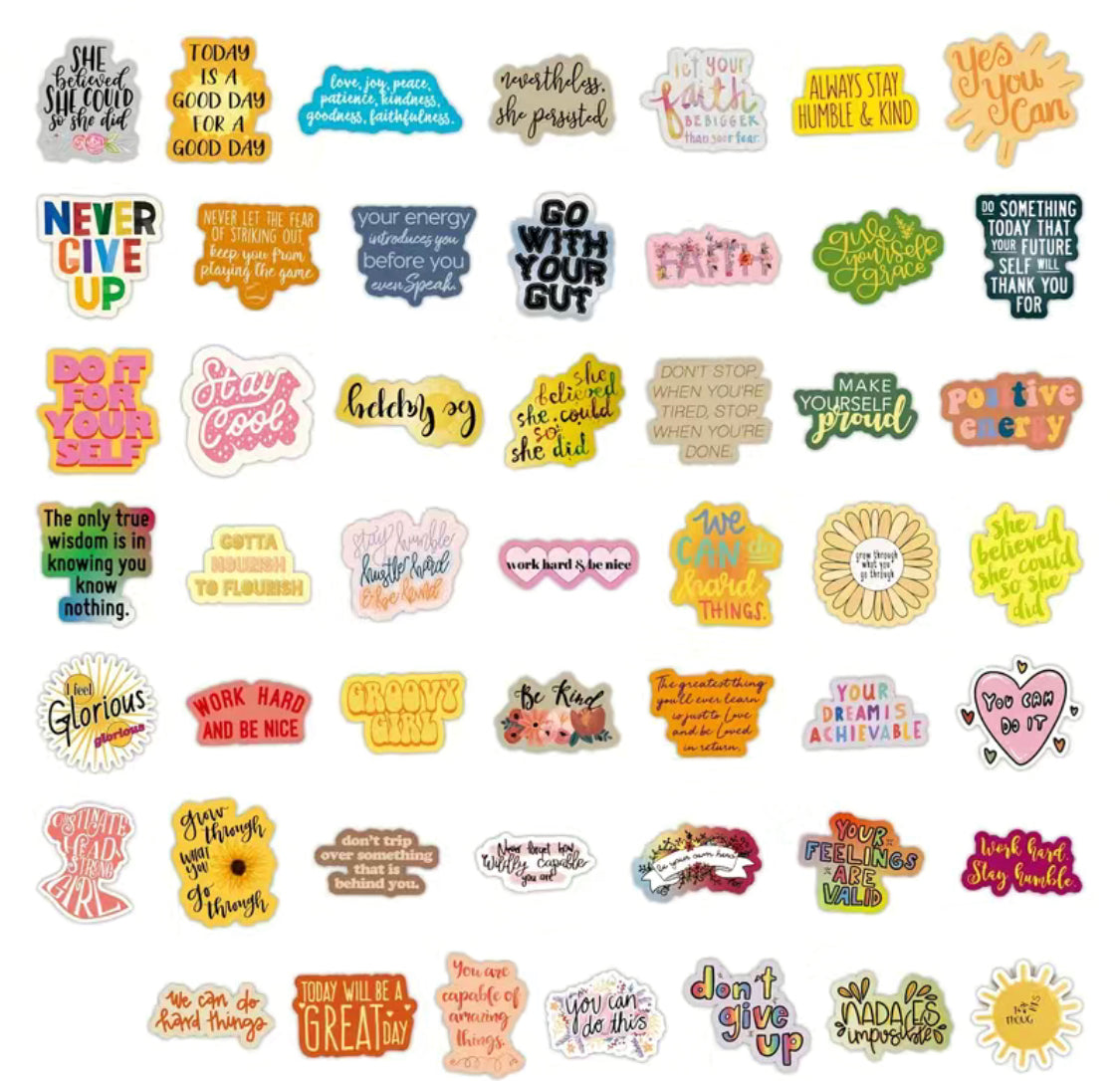 20 x Inspirational Stickers