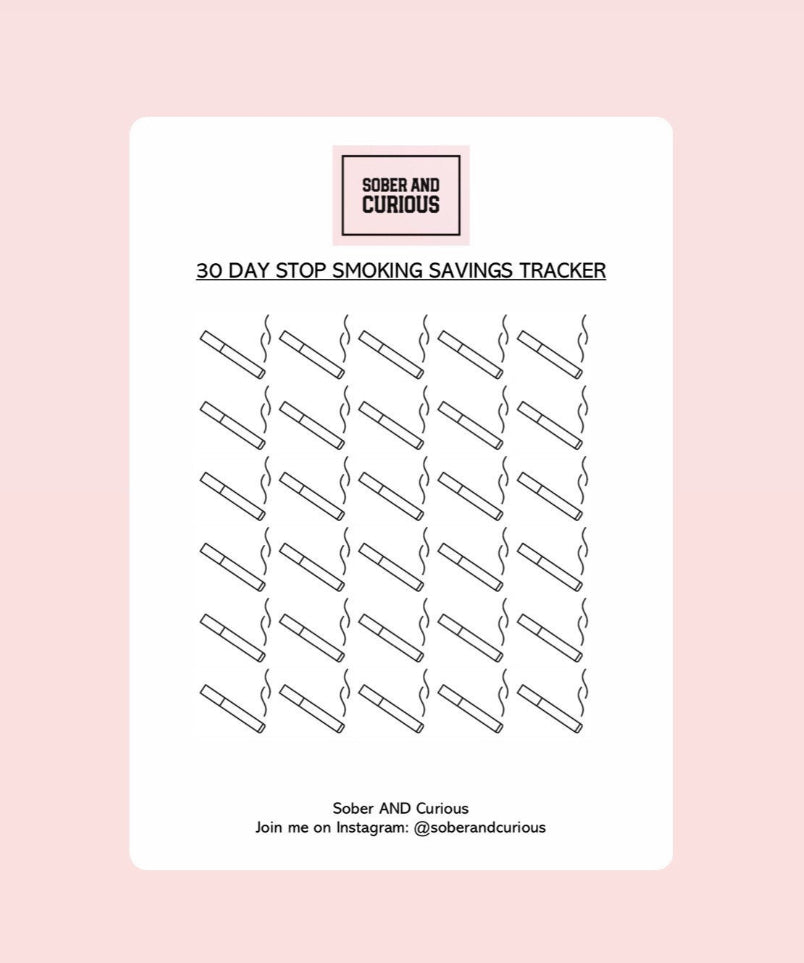 30 Days - Stop Smoking Tracker Challenge