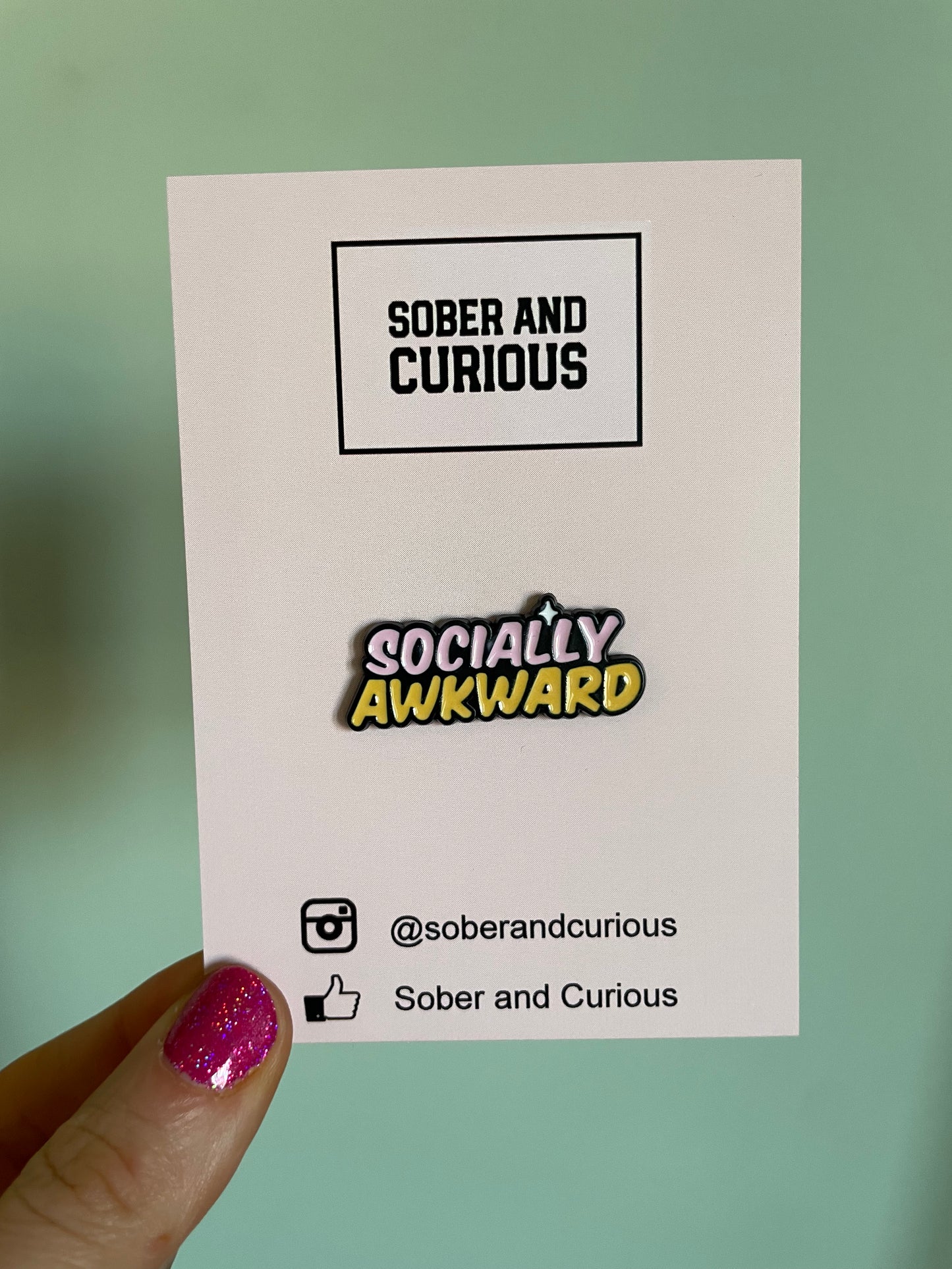 Socially Awkward - Hard Enamel Pin Badge