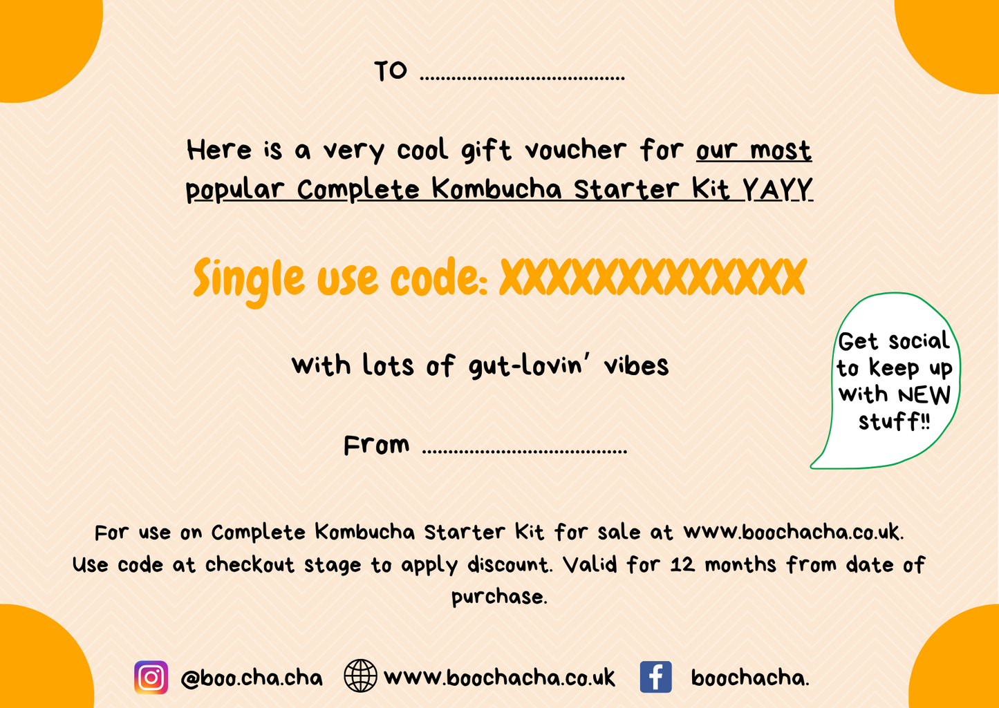 Complete Kombucha Starter Kit (Gift Voucher)