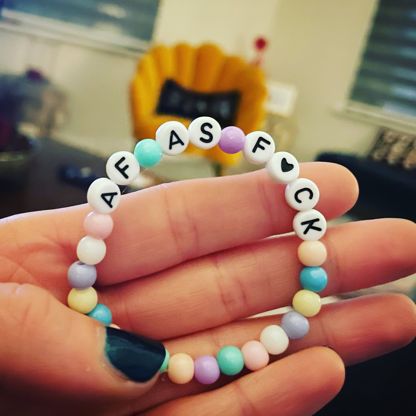 Personalised Sobriety Message Bracelet