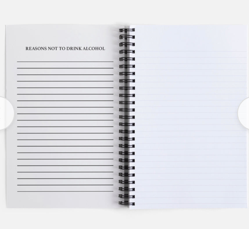 Sobriety Notebook Journal Planner - Sober Not Boring