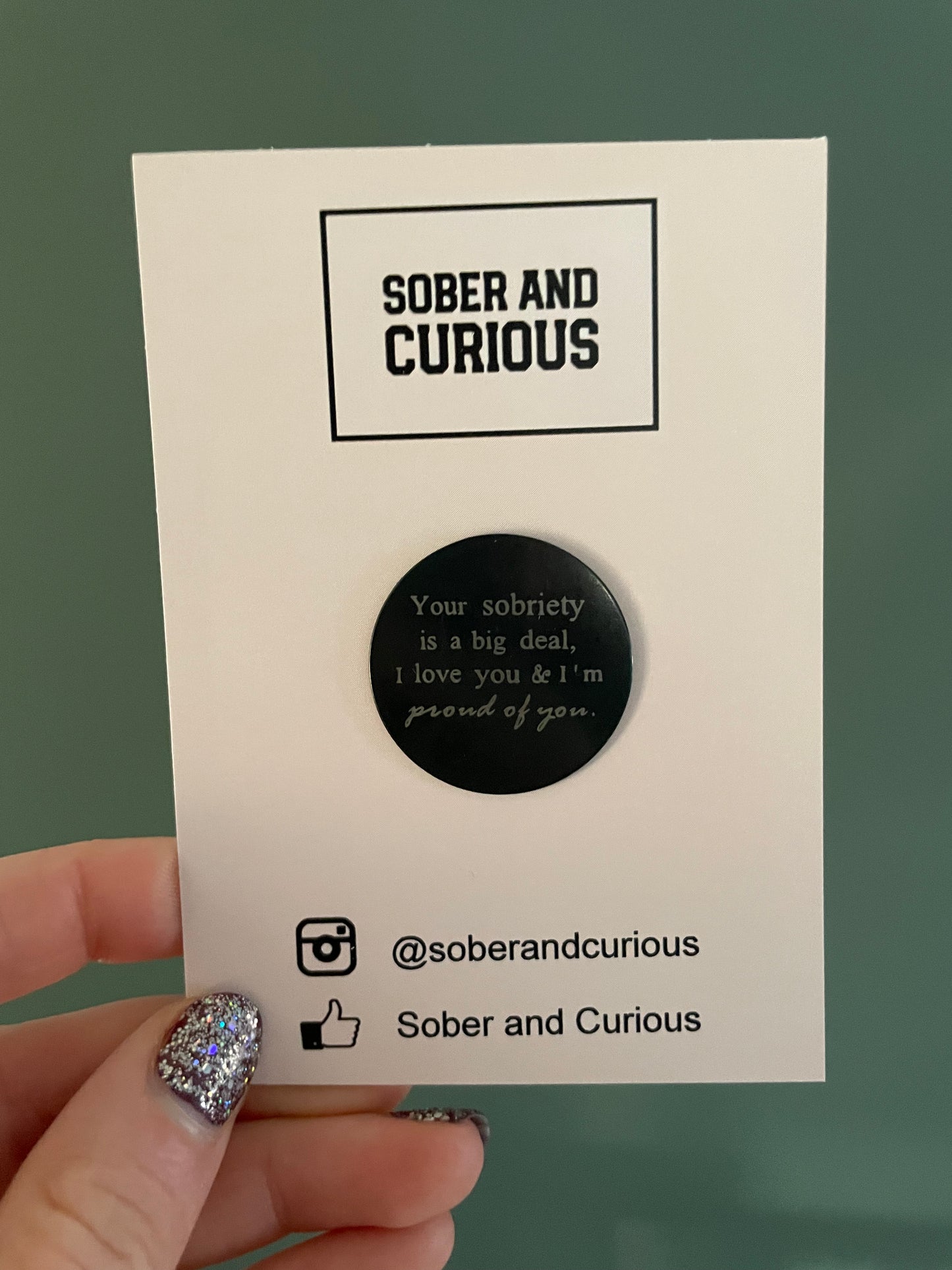 Sobriety Token Gift - Black