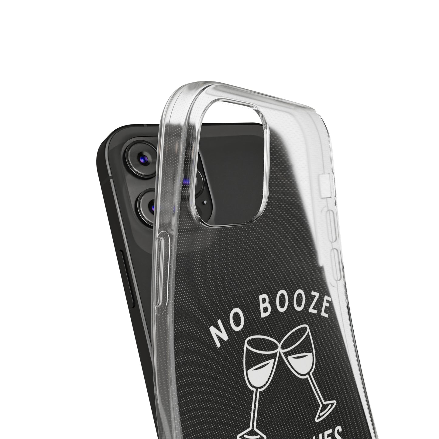 Stylish Soft Phone Cases - "No Booze No Blues" | Sobriety Gift