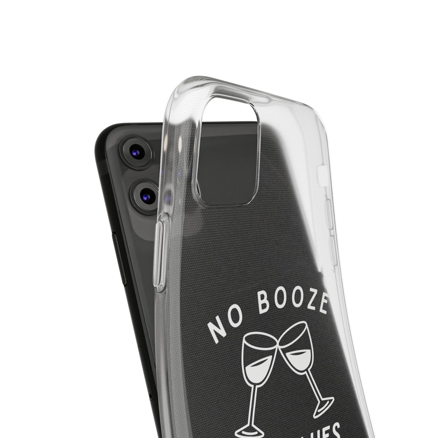 Stylish Soft Phone Cases - "No Booze No Blues" | Sobriety Gift