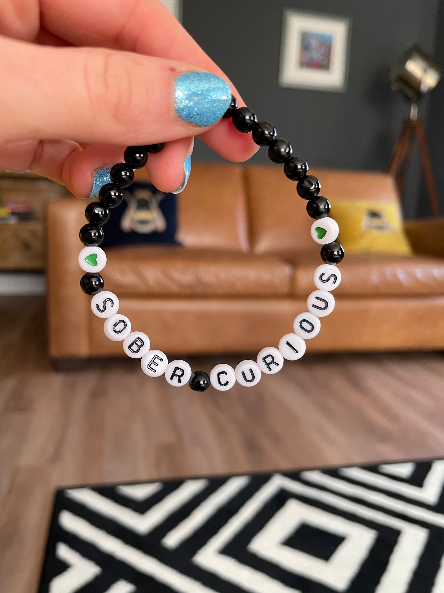 Personalised Sobriety Message Bracelet