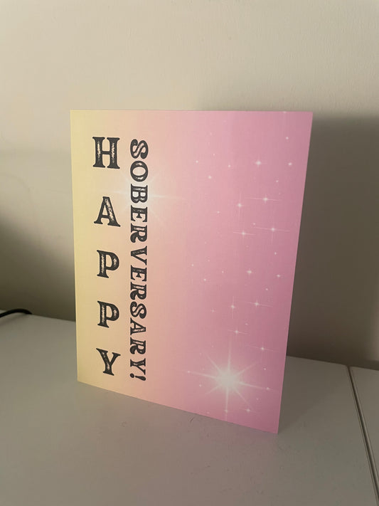 Happy Soberversary - Gift Card