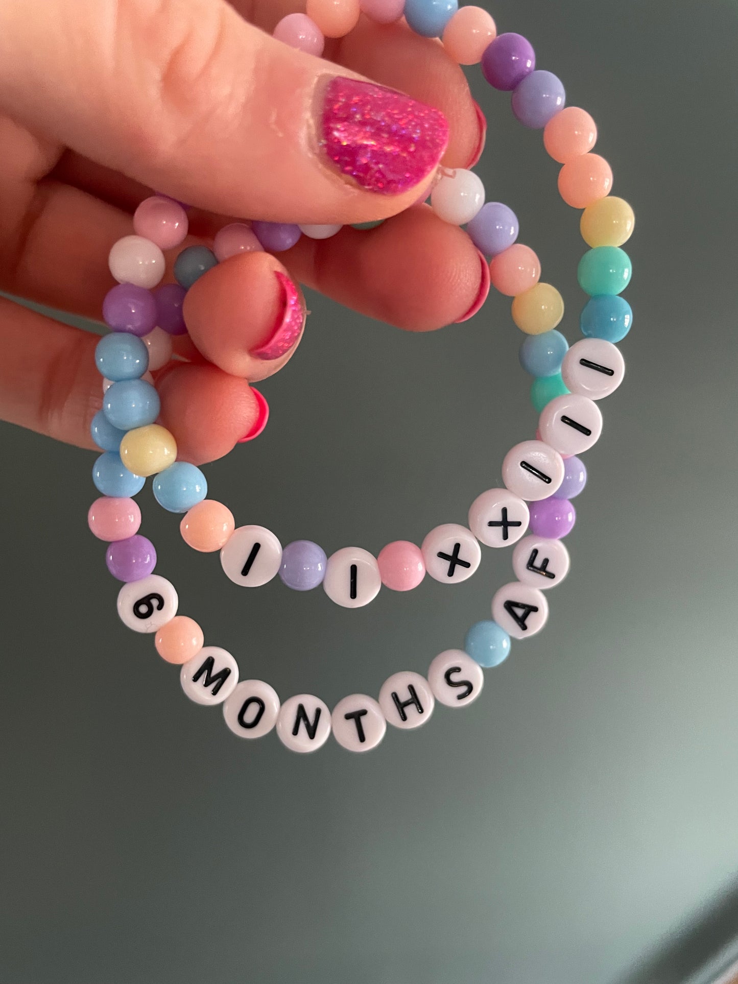 Personalised Sobriety Days/Years Bracelet