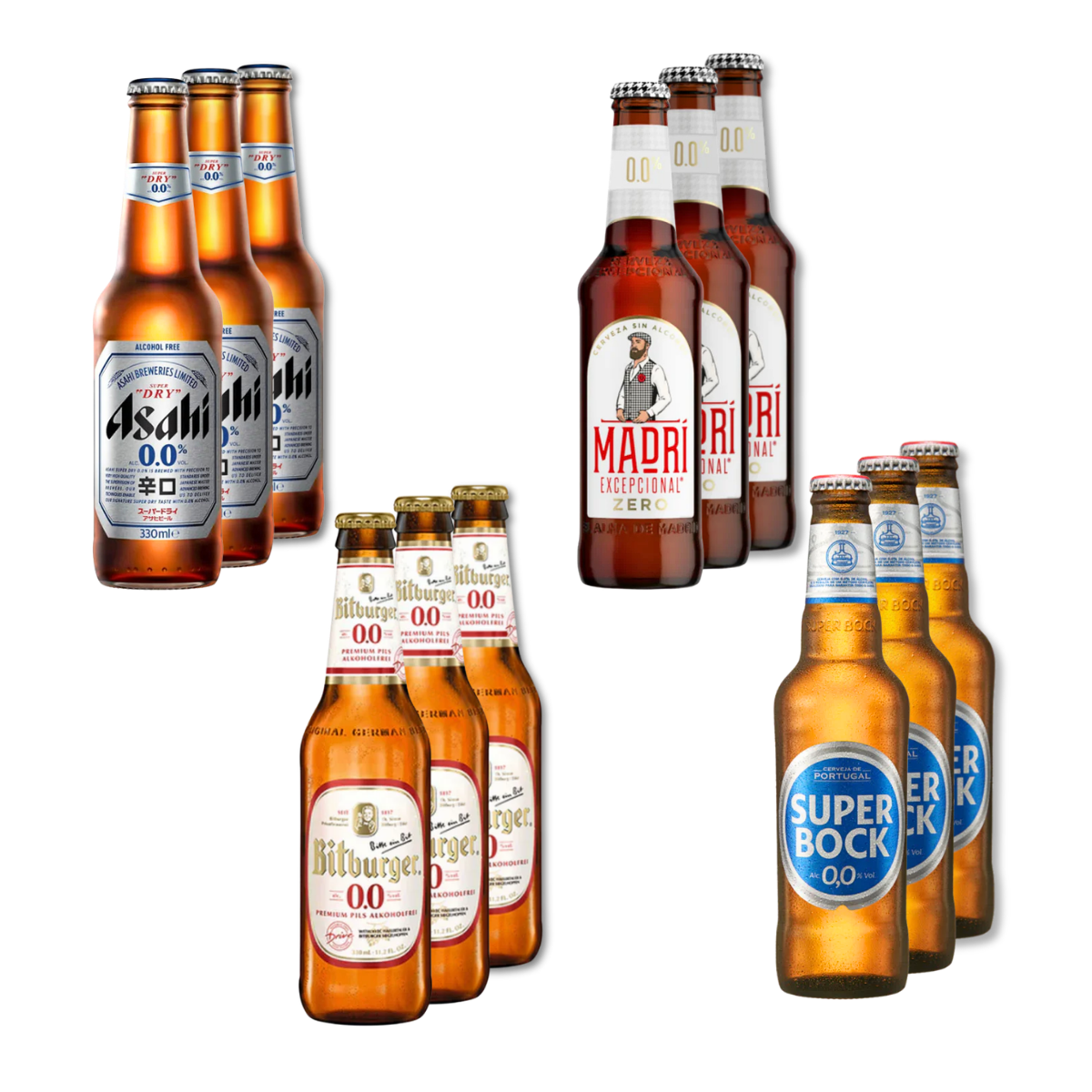 Big Name Alcohol Free Lager Beer Box - 12 Pack