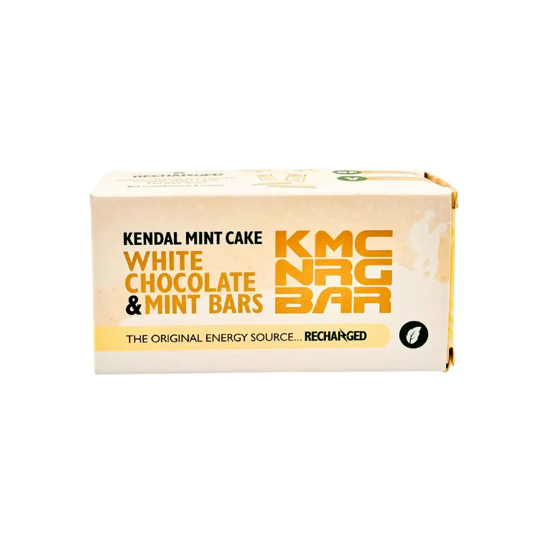 KMC NRG BAR: White Chocolate Coated Kendal Mint Cake 50g (Exclusive)
