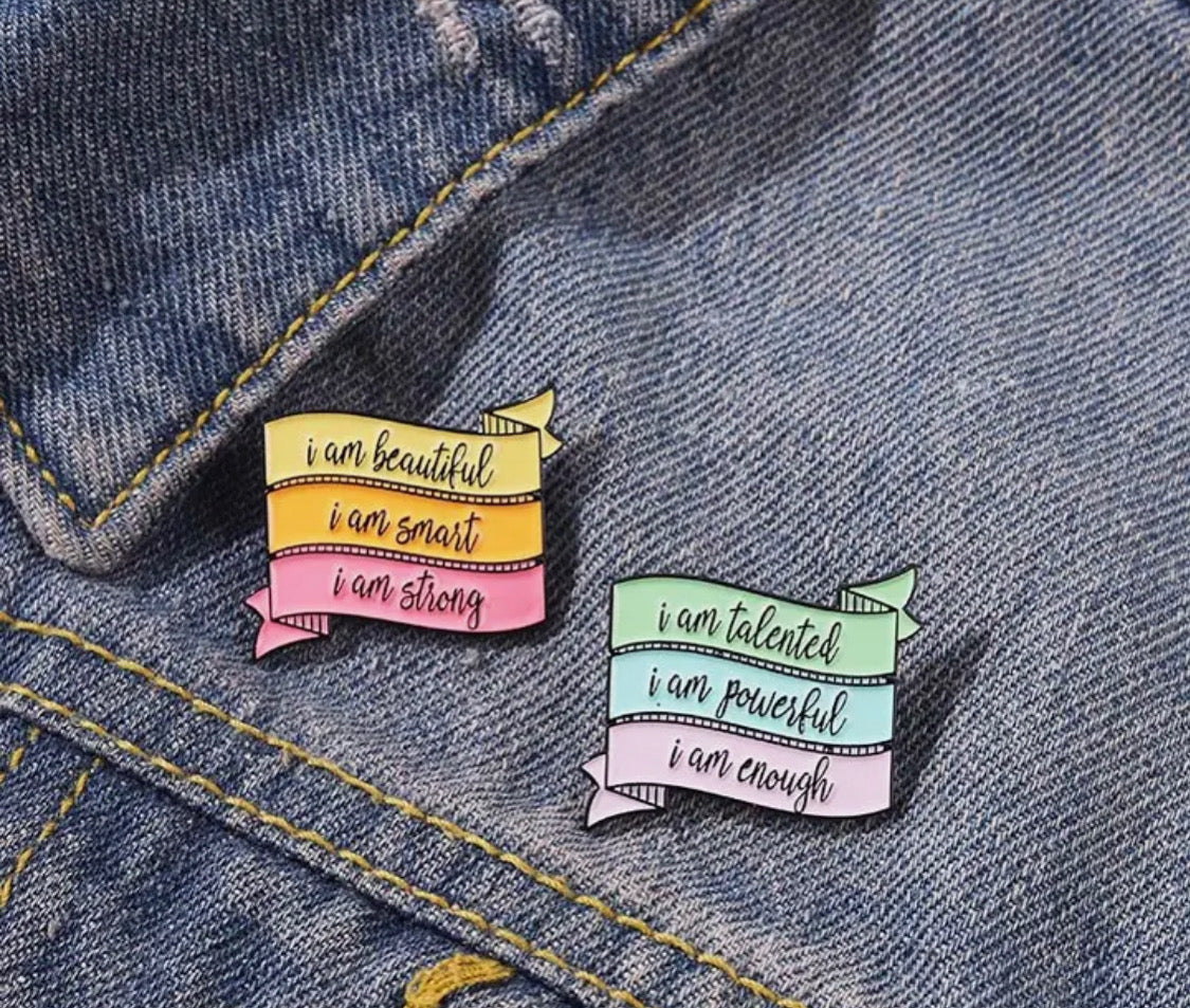 Positivity Messages - Hard Enamel Pin Badge