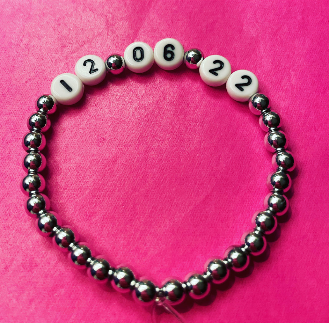 Personalised Sobriety Date Bracelet