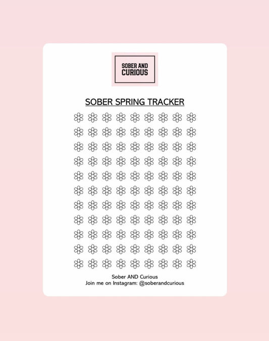 Sober Spring - SOBRIETY Tracker Challenge