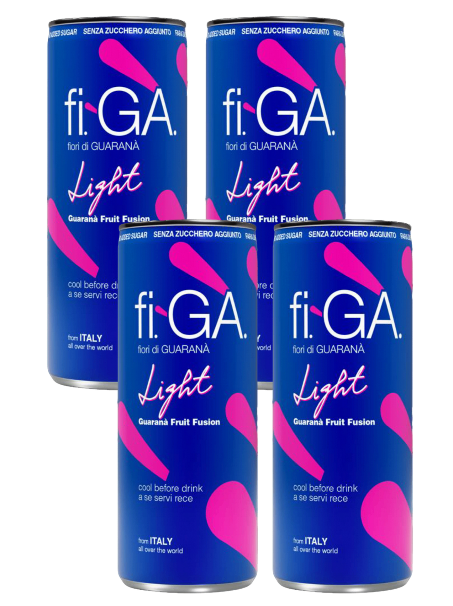 Figa (fi-GÀ / fi-ga) Fiori di Guarana Light Soft Drink 4x250ml