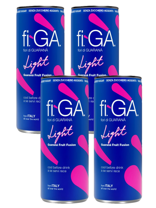 Figa (fi-GÀ / fi-ga) Fiori di Guarana Light Soft Drink 4x250ml