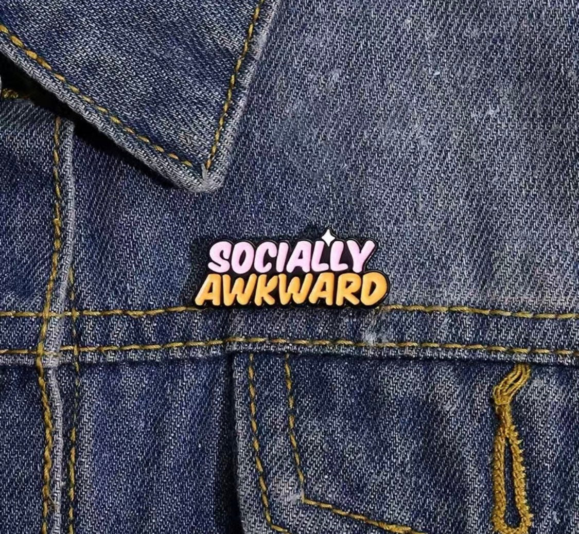 Socially Awkward - Hard Enamel Pin Badge