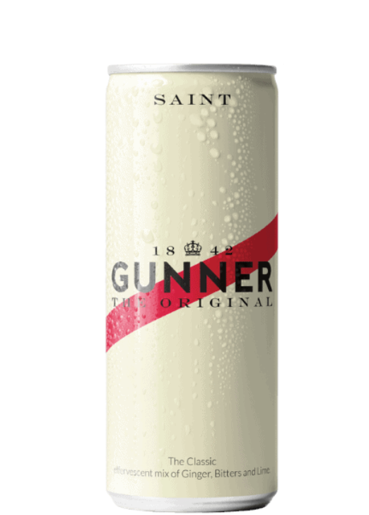 Gunners Ginger Beer, Lime, Bitters Can (0.0% ABV)