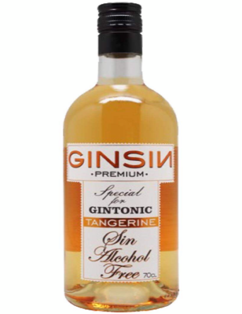 Ginsin - Tangerine 70cl - Alcohol Free Gin Alternative