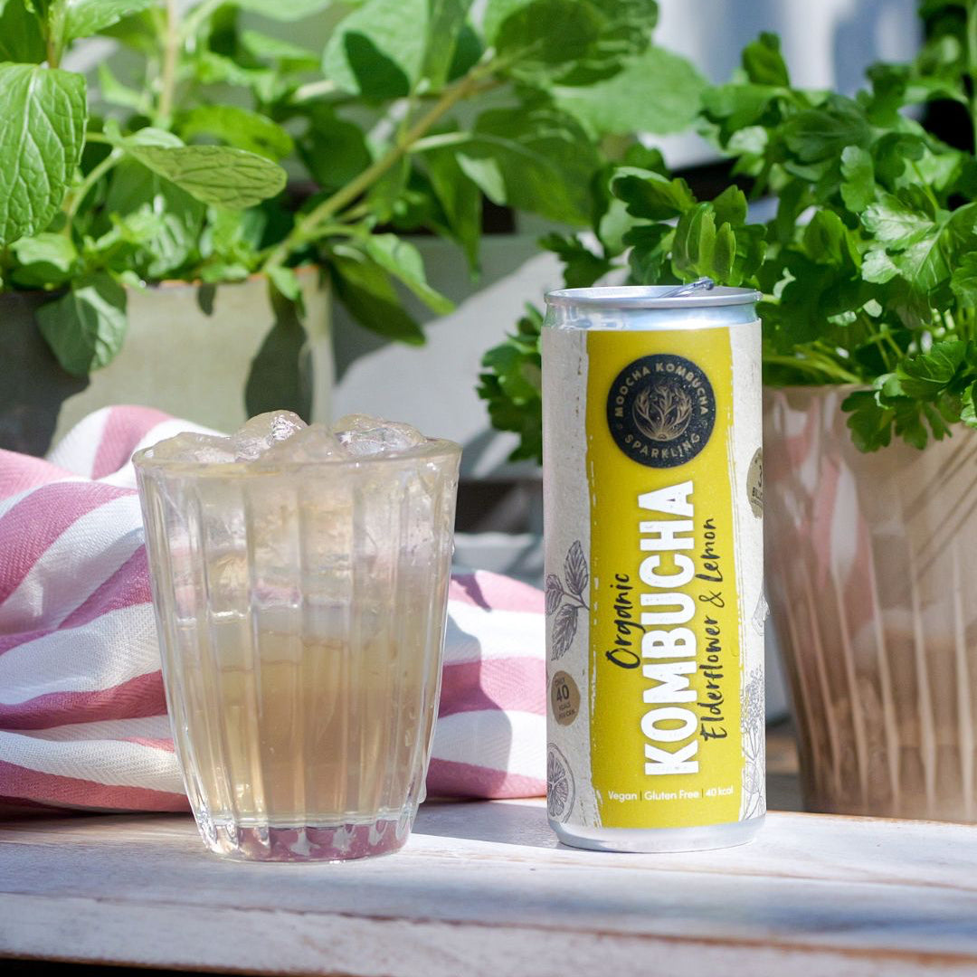 Elderflower & Lemon Flavour Organic Kombucha
