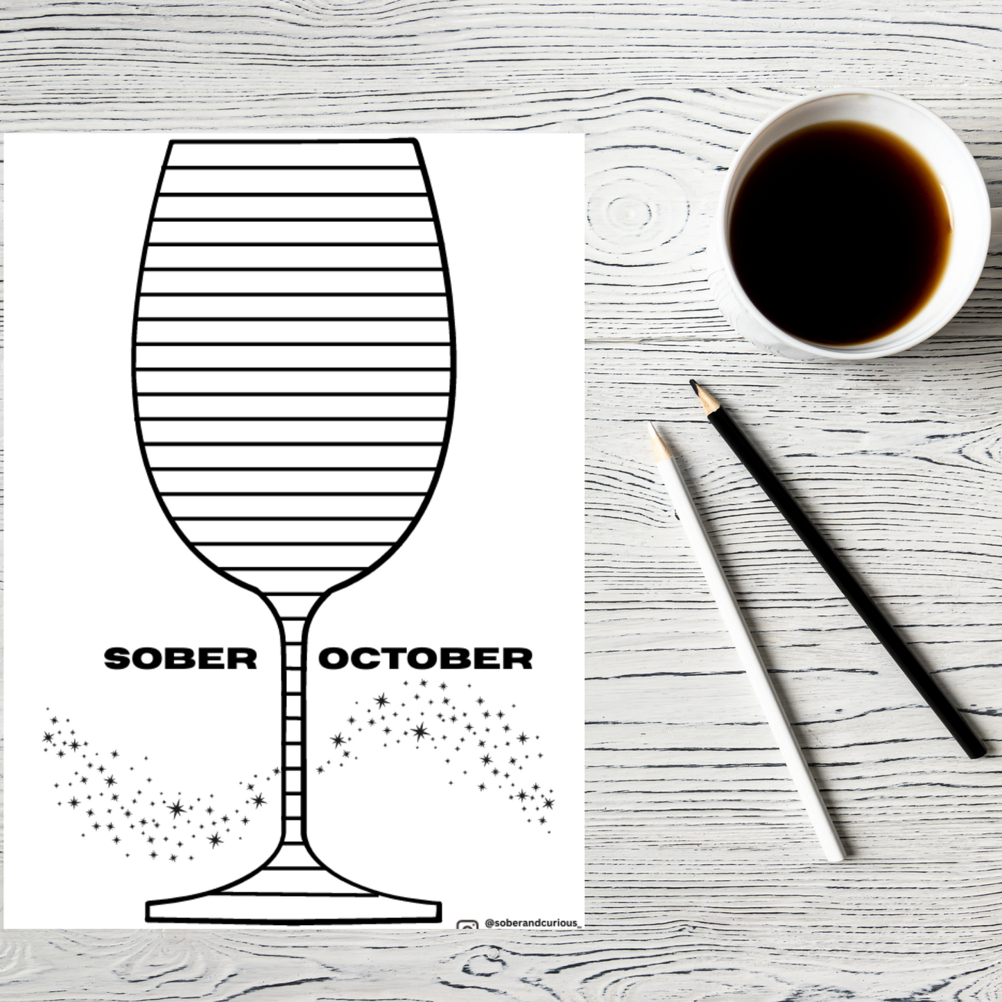 Digital Download - Sober October - SOBRIETY Tracker Challenge