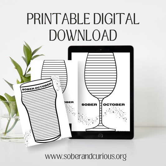 Digital Download - Sober October - SOBRIETY Tracker Challenge
