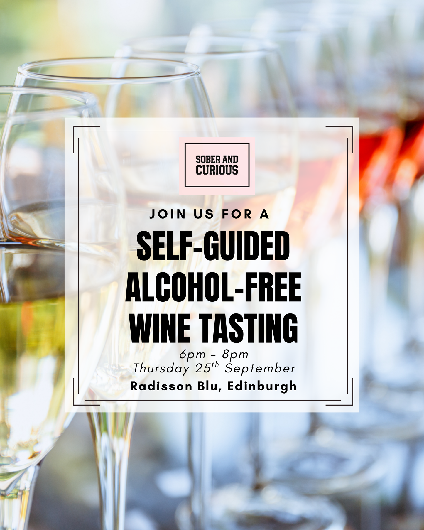 Self Guided Alcohol-Free Wine Tasting - Thursday 25th September 2025 (6pm - 8pm)