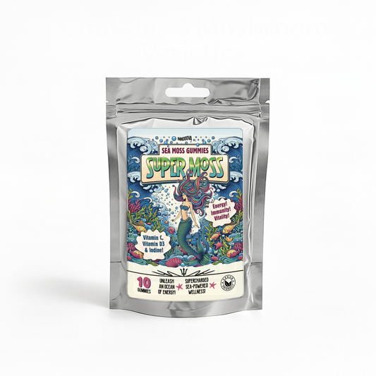 SuperMoss Sea Moss Gummies | Apple Flavour | 10 Gummies | Sea-Powered Energy, Immunity & Vitality