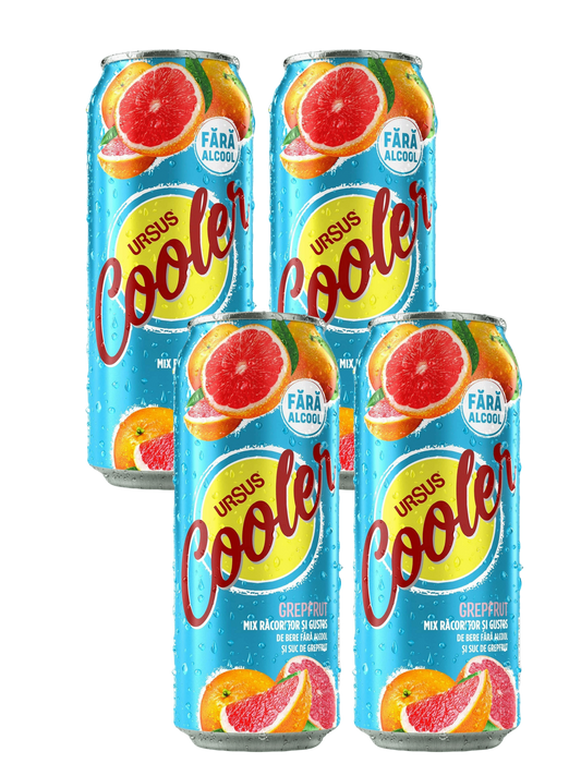 Ursus Cooler Grapefruit Lager Alcohol Free 4x500ml