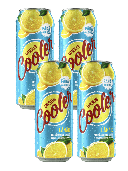 Ursus Cooler Lemon Lager Alcohol Free 4x500ml