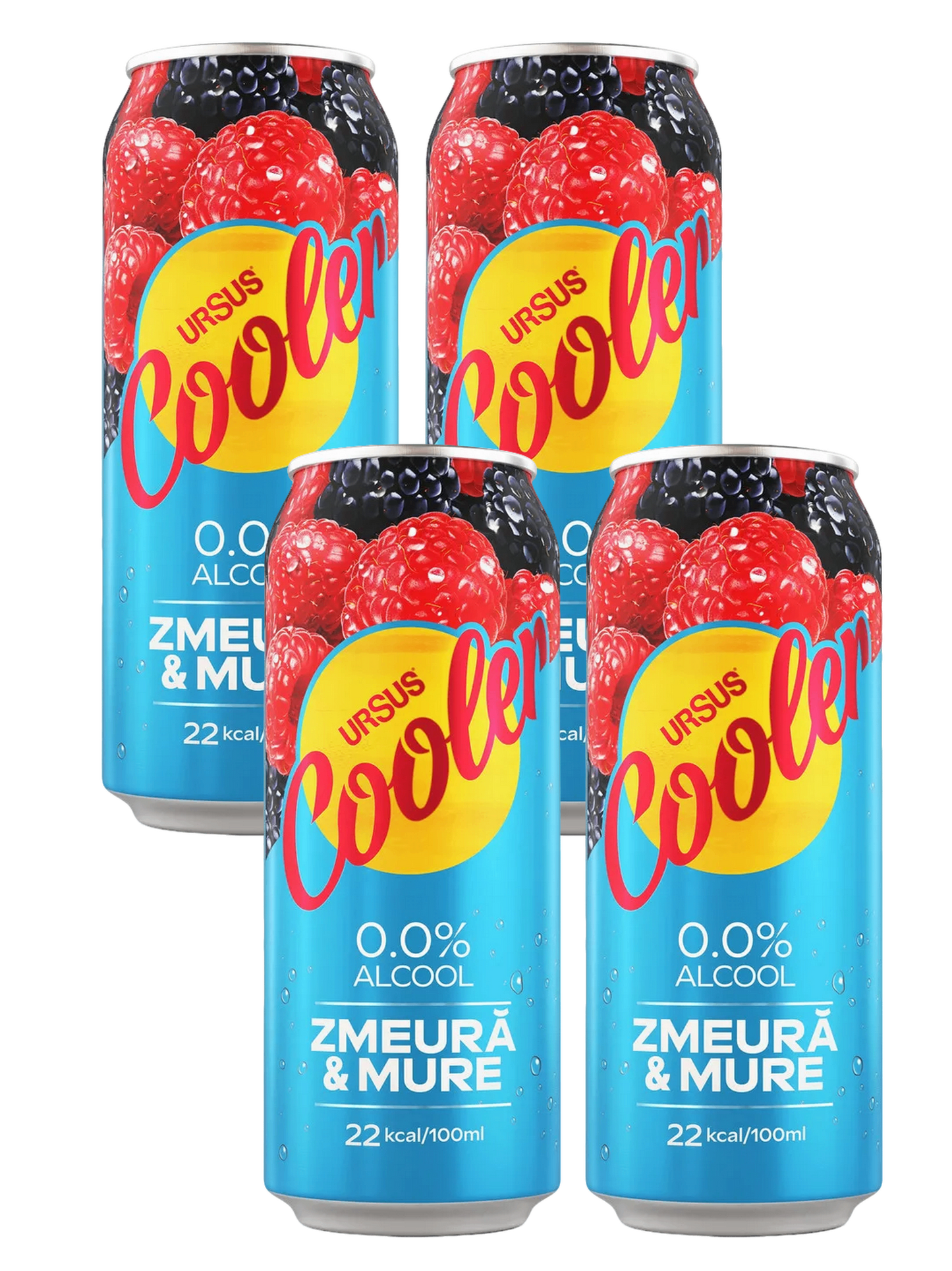 Ursus Cooler Raspberry & Blackberry Lager Alcohol Free 4x500ml