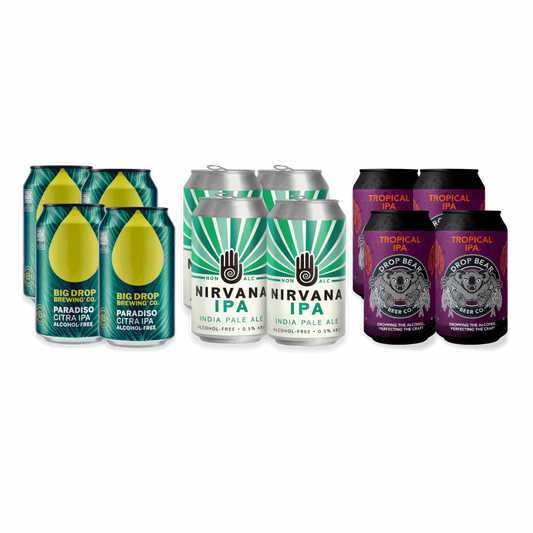 Alcohol Free IPA Beer 12 Pack | Big Drop Nirvana Drop Bear Craft IPA Selection
