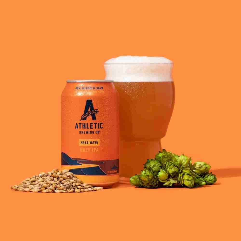 Athletic Brewing Co. Free Wave Alcohol-Free Hazy IPA (0.5% ABV)