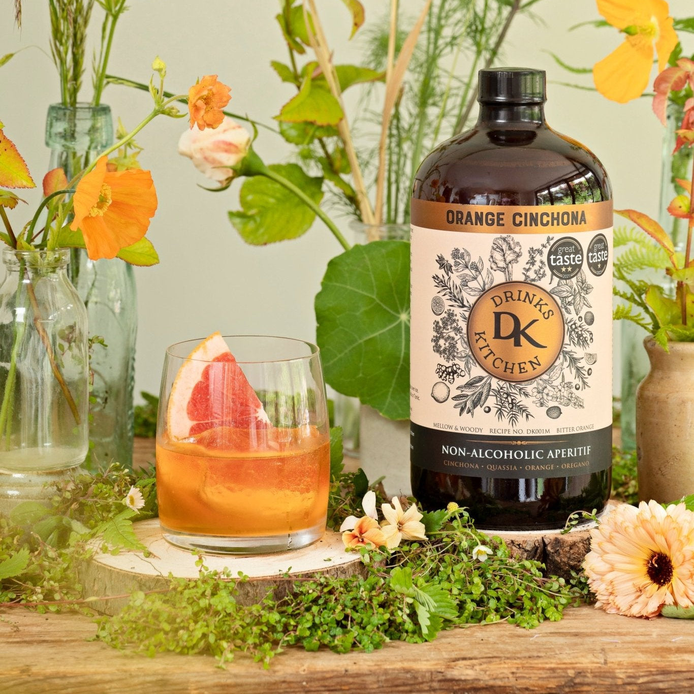 Drinks Kitchen Orange Cinchona, Non-Alcoholic Aperitif, 95cl