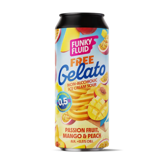 Funky Fluid Free Gelato Passionfruit, Mango & Peach Alcohol Free Sour