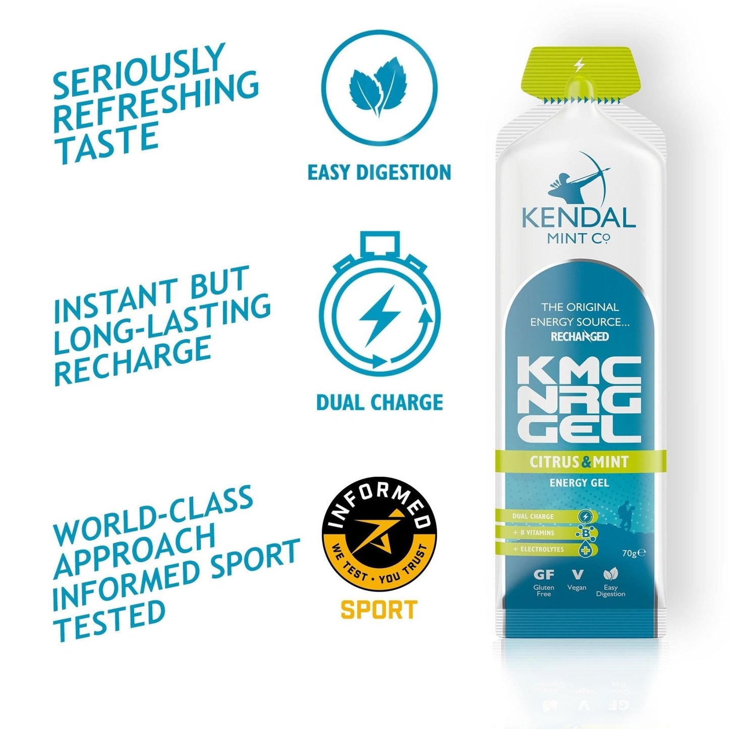 KMC NRG GEL Citrus & Mint Energy Gel 70g