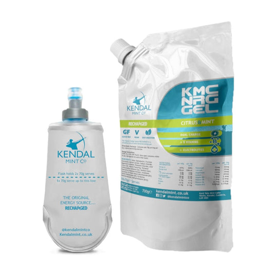 KMC NRG GEL Energy Gel Refill Pouch Citrus & Mint (10 x 70g Serves)