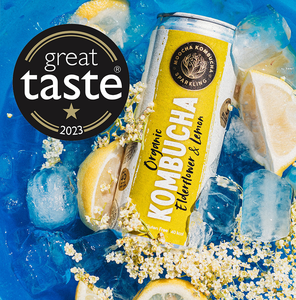 Elderflower & Lemon Flavour Organic Kombucha