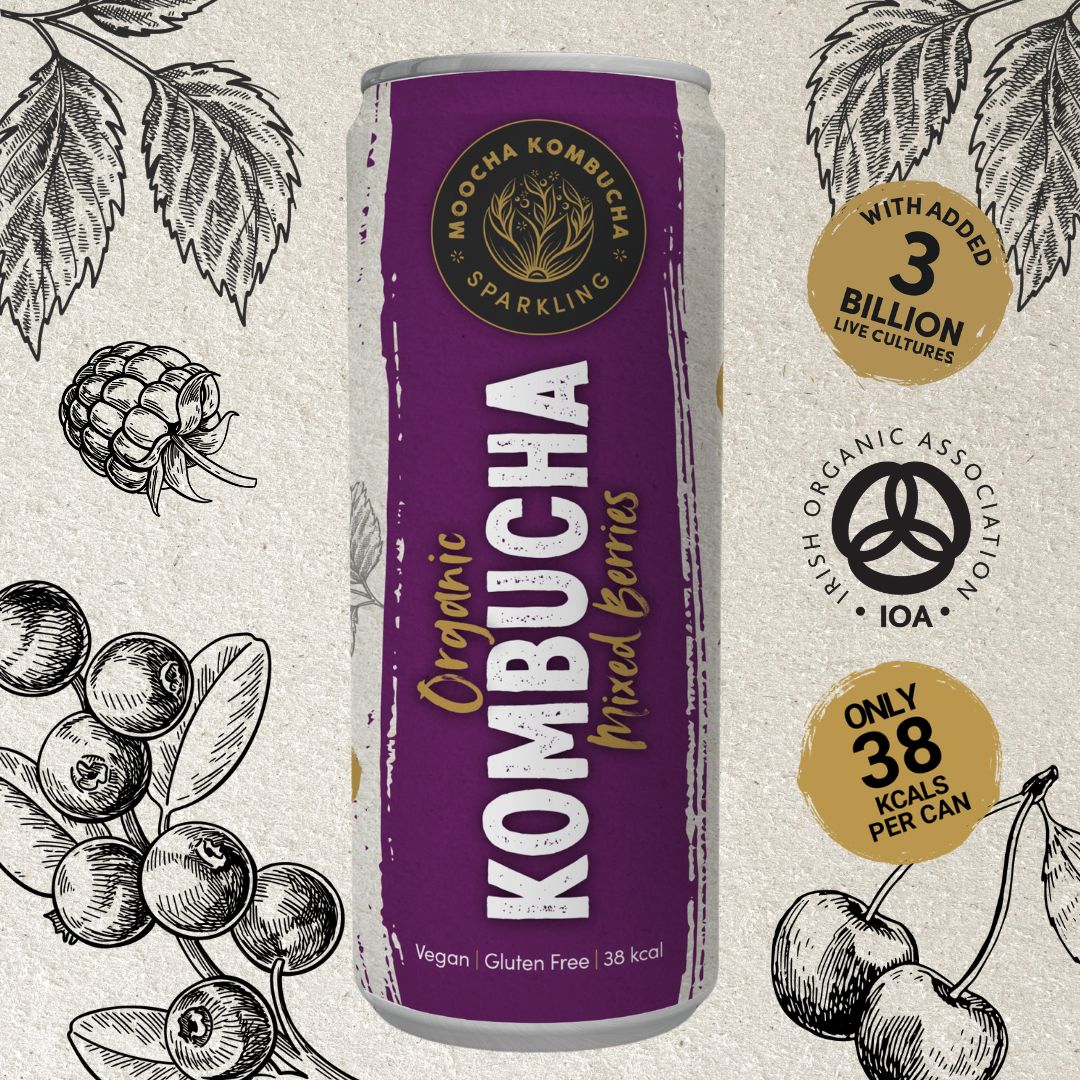 Mixed Berry Flavour Organic Kombucha